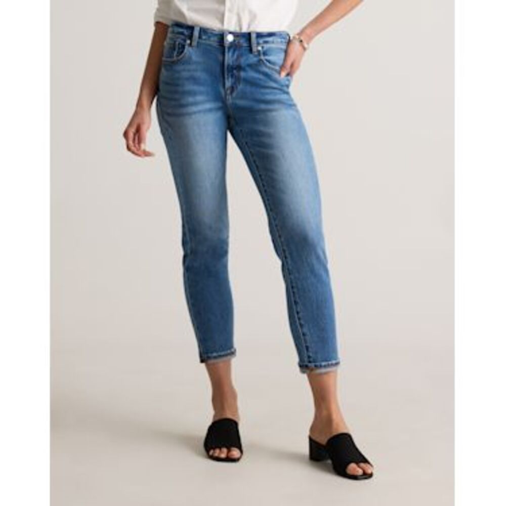 Quince Light Blue Women's Slim Crop Jeans